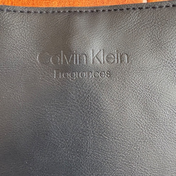 Calvin Klein Fragrance Black Vegan Leather Tote Bag - Picture 4 of 9